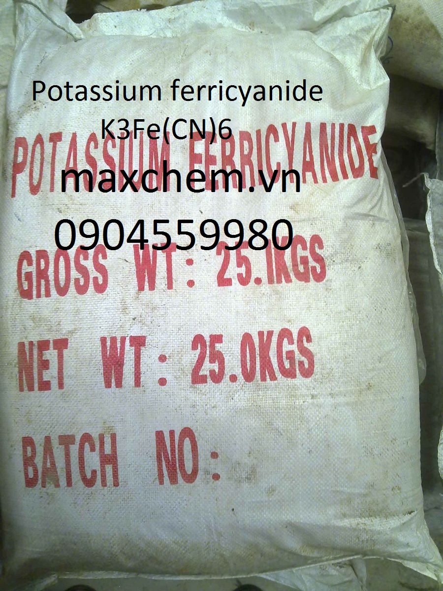 Potassium ferricyanide, K3Fe(CN)6